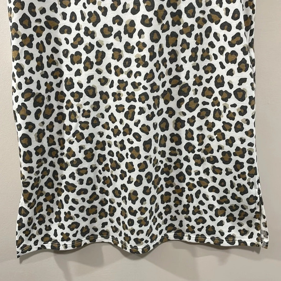 Evolution and Creation Swim & Lounge Short Sleeve Leopard Print Pocket Coverup S - Picture 3 of 16